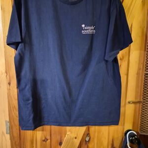 Simply Southern Dark Blue Tee with Logo
